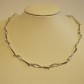 Zilveren collier met handgesmede schakels